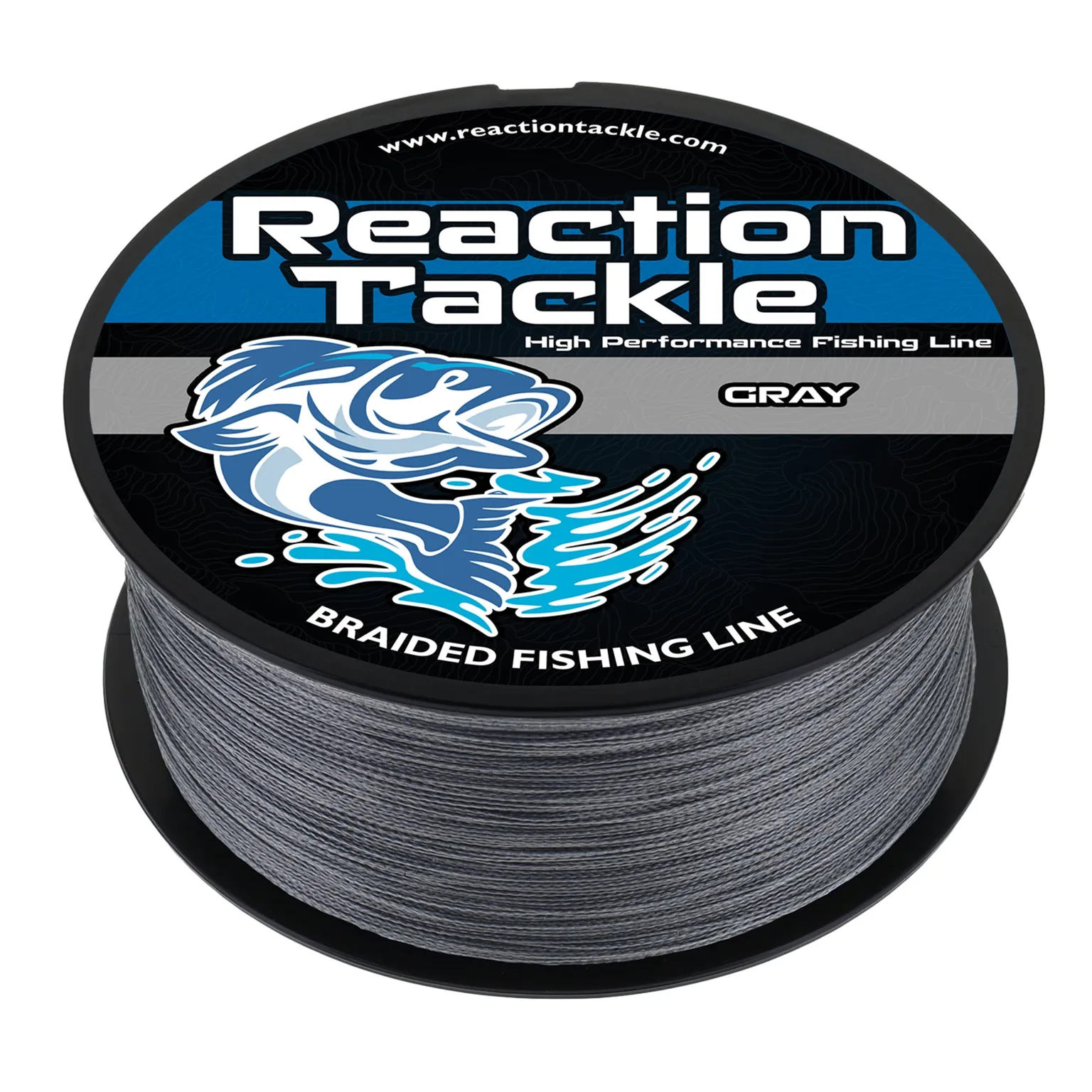 Reaction Tackle Braided Fishing Line - Gray